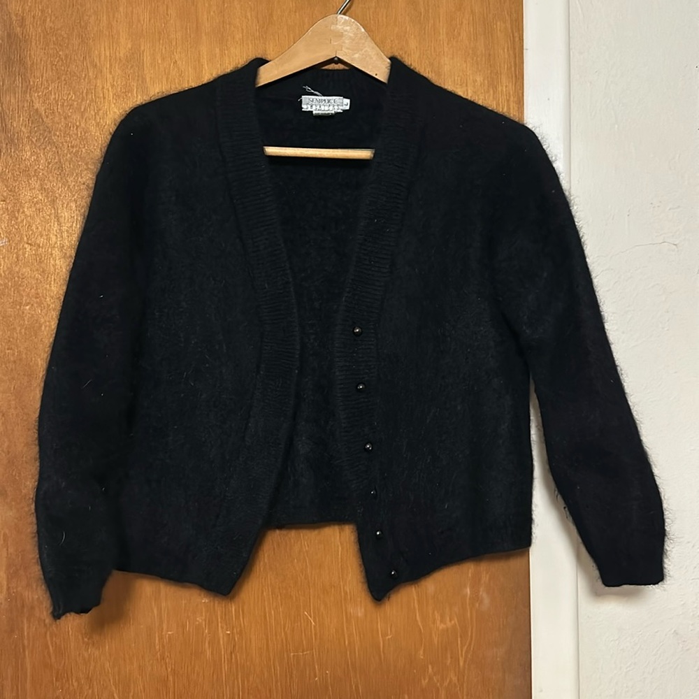 Angora Cardigan Sweater